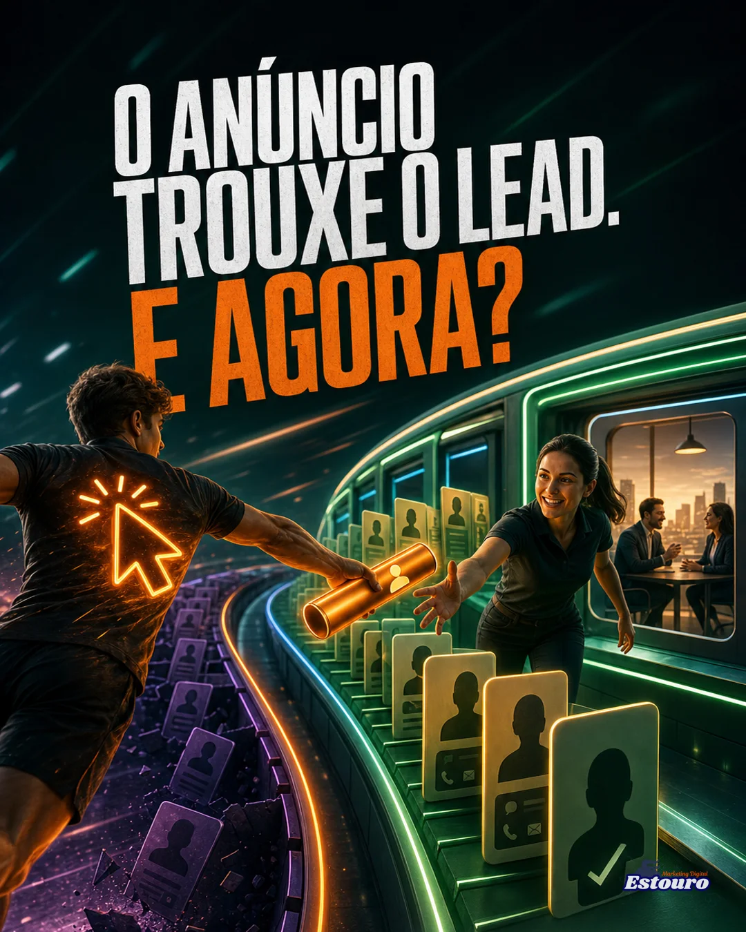O anúncio trouxe o lead. E agora
