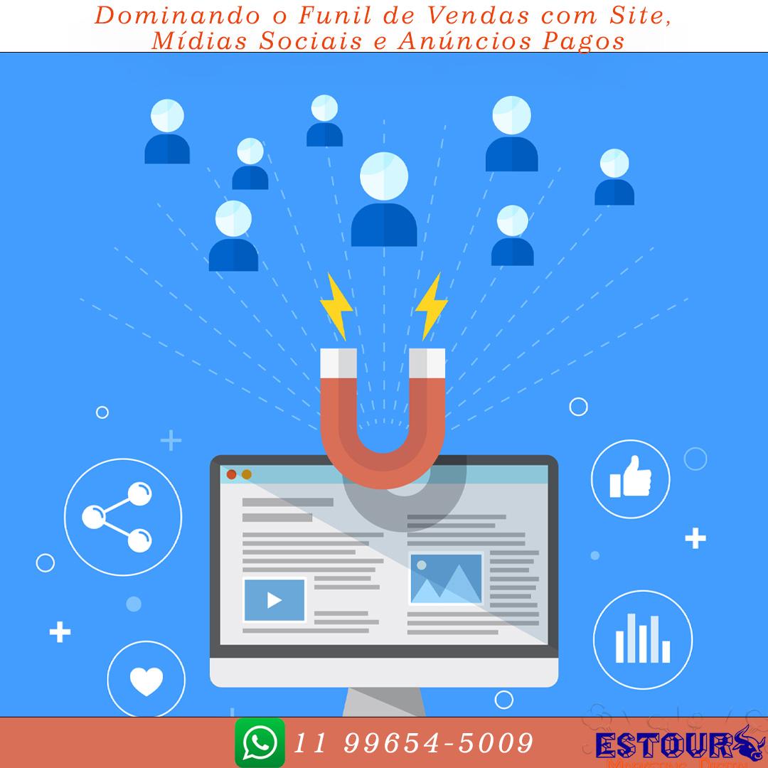 Dominando o Funil de Vendas com Site, Mídias Sociais e Anúncios Pagos