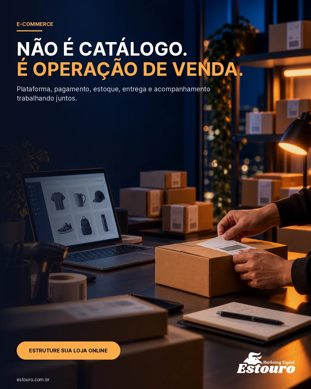 E-commerce como operação de vendas