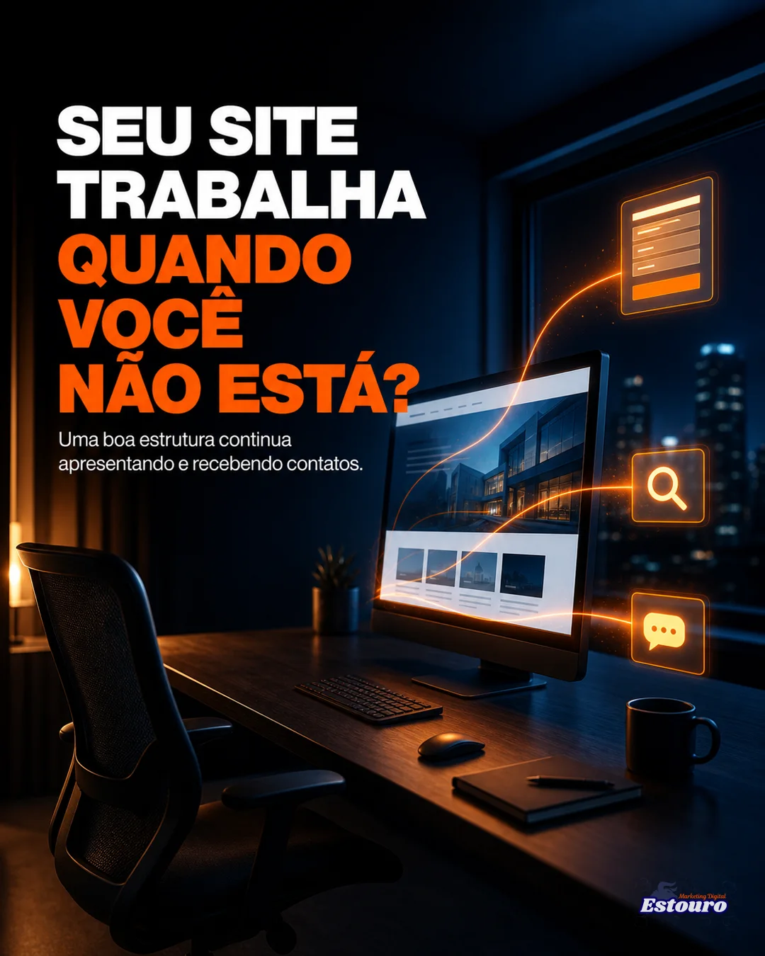 Seu site trabalha quando você não está