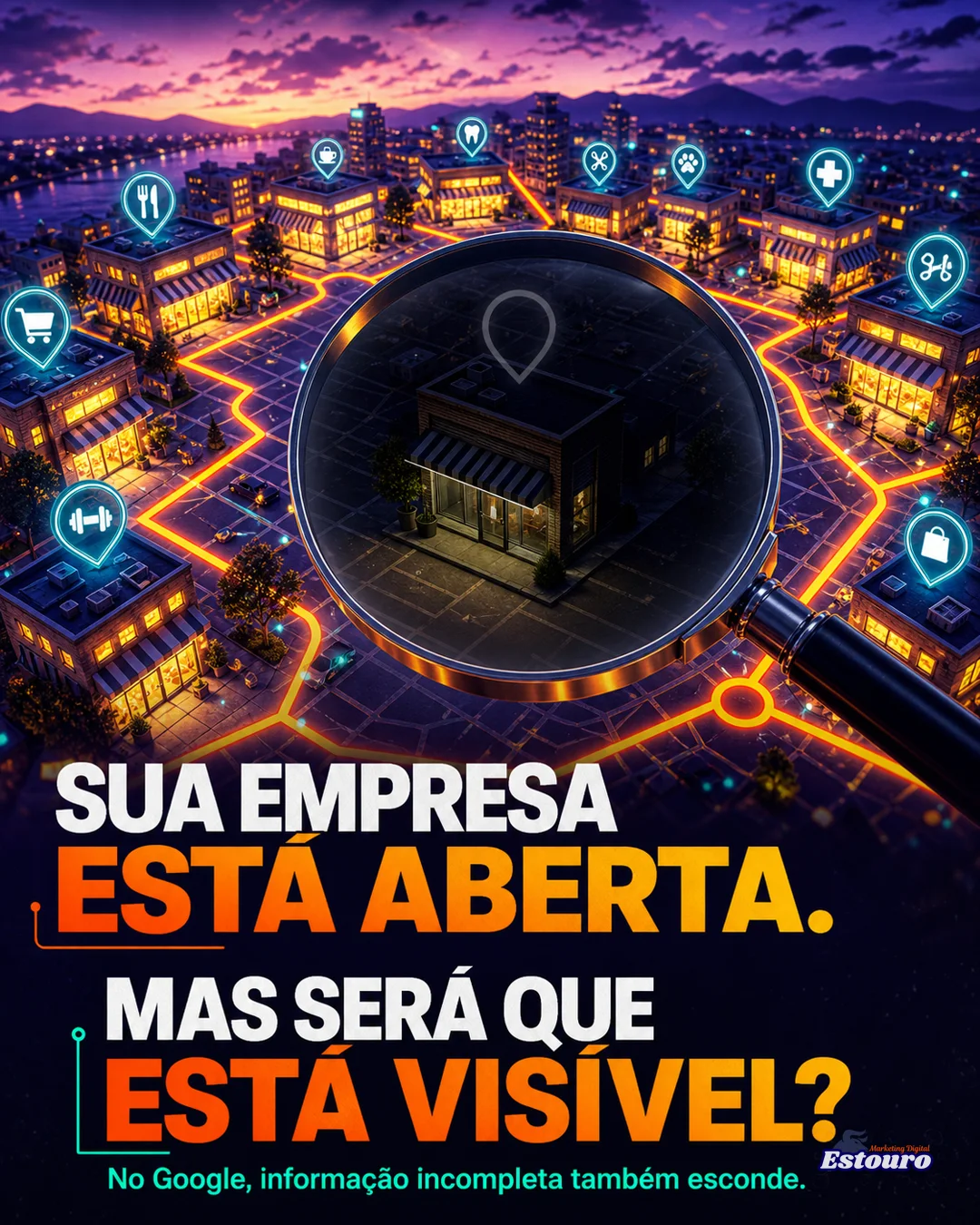 Empresa invisível no Google