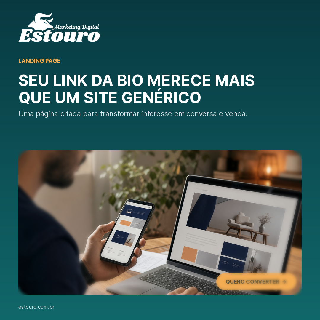 Link da bio: é melhor usar o site ou uma landing page?