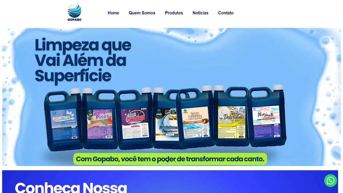 Gopabo, Produtos de Limpeza B2B