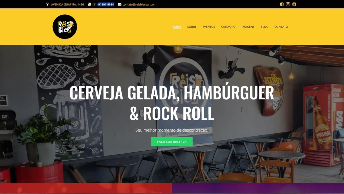 Reis Bier Bar, Gastronomia & Entretenimento