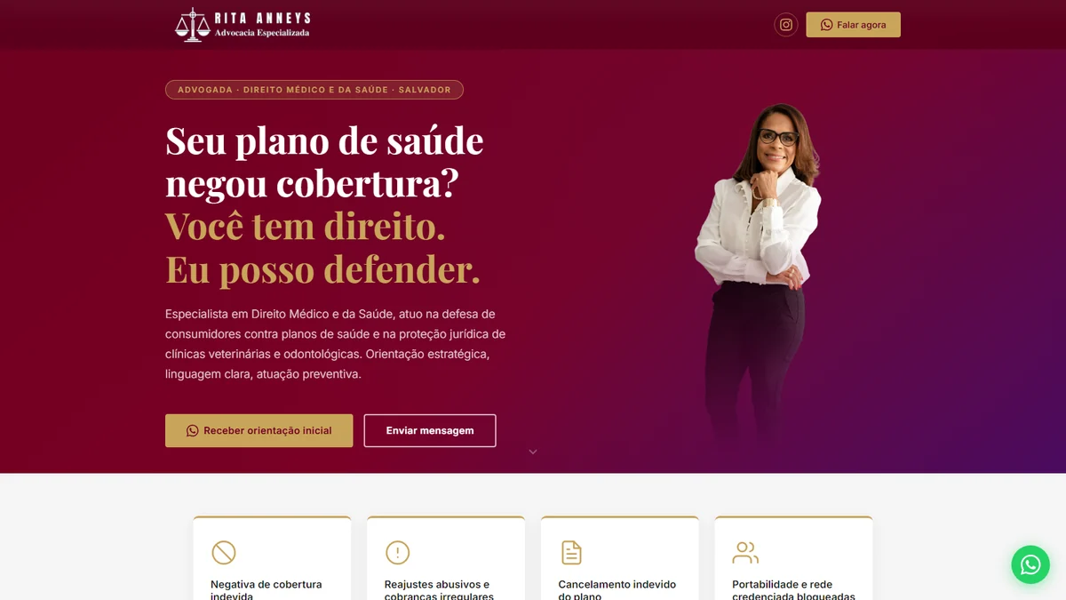Rita Anneys Advocacia, Jurídico