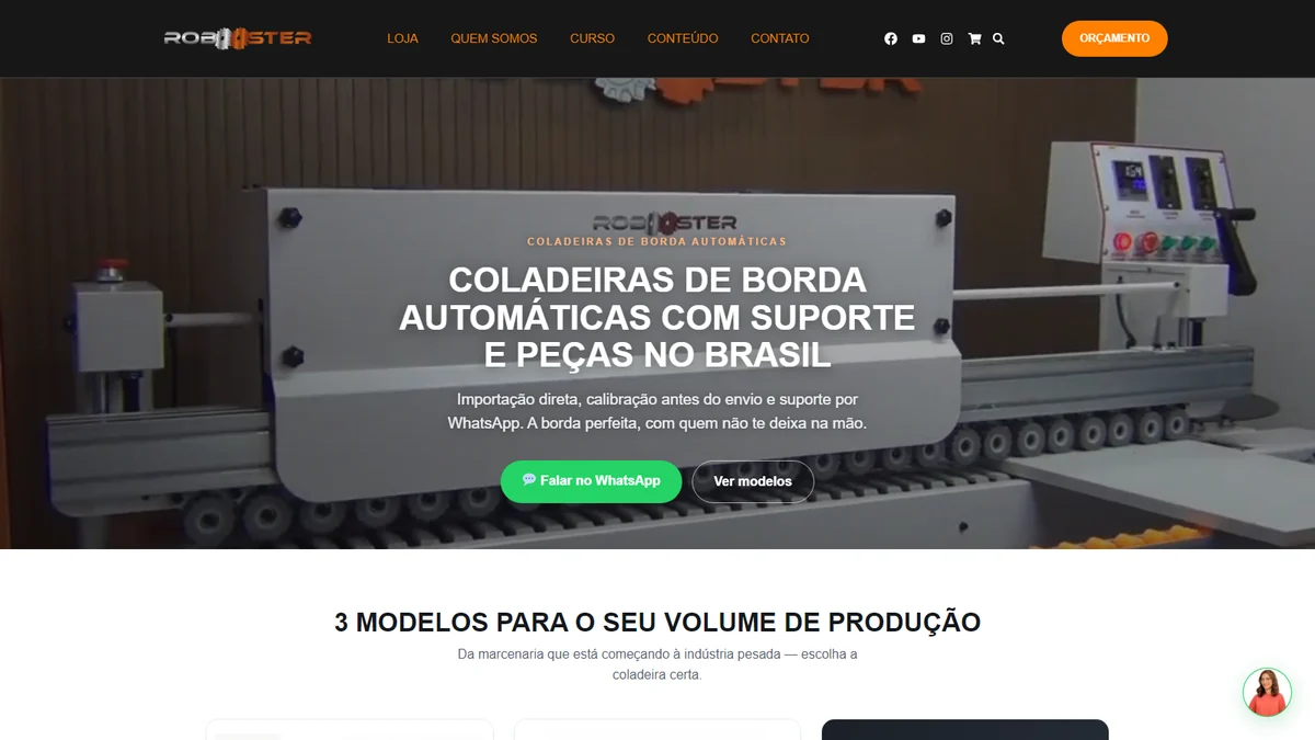 Robooster, Maquinário Industrial