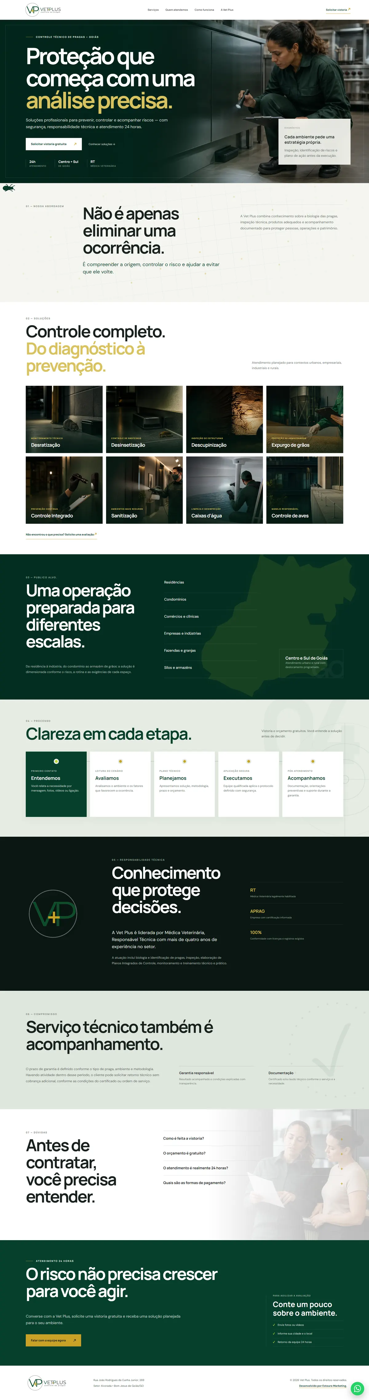 Site real desenvolvido pela Estouro para VetPlus