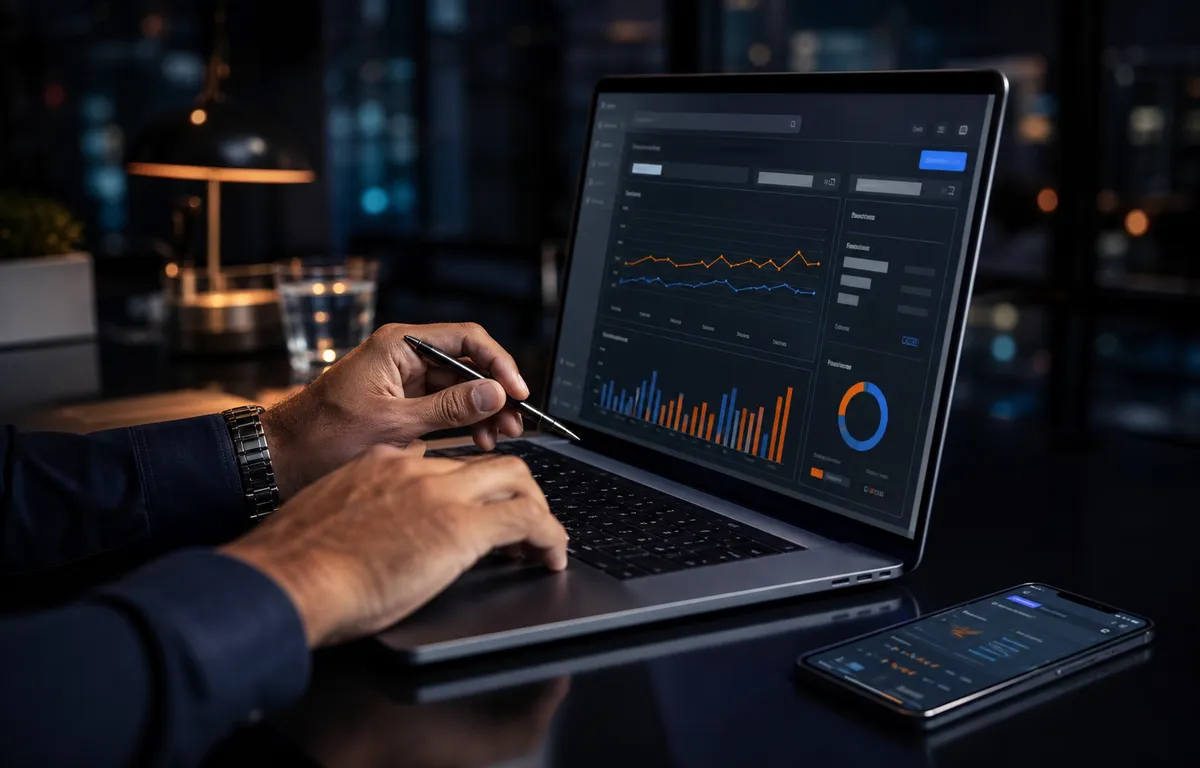 Profissional analisando campanhas e conversões de Google Ads